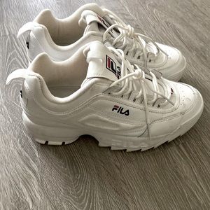 Womens Fila Disruptor 2 Premium Athletic Shoe - White